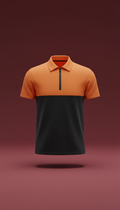 Flash Orange Graphite Panel Polo