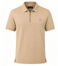 Premium Zipped Polo | Beige - Elevate Your Smart-Casual Look
