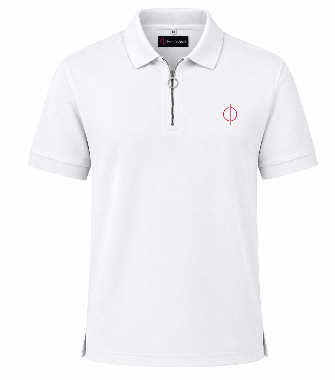 Premium Polo Zipped | White - Your New Wardrobe Essential