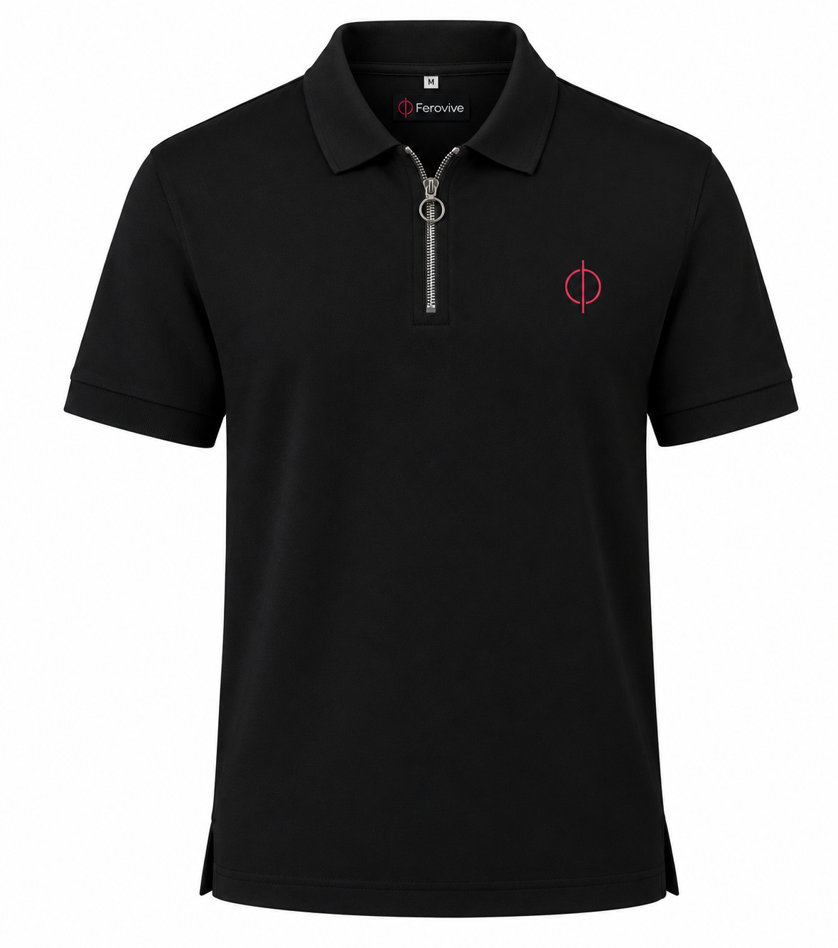 Premium Zipped Polo | Black - Effortless Style for Every Occasion