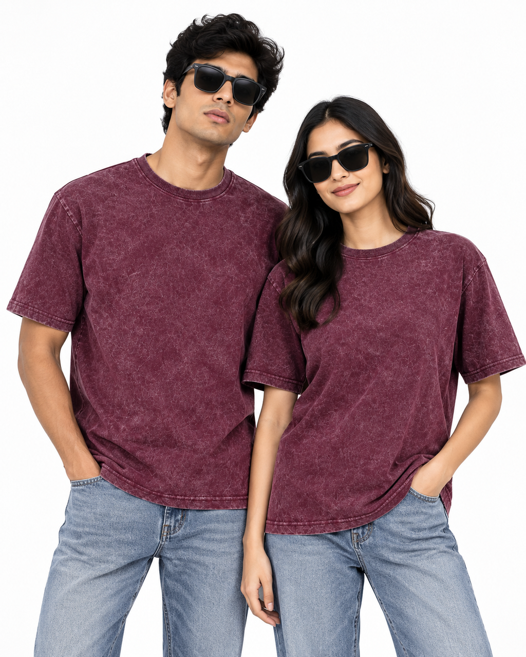 Opticwash plain (maroon) Oversized
