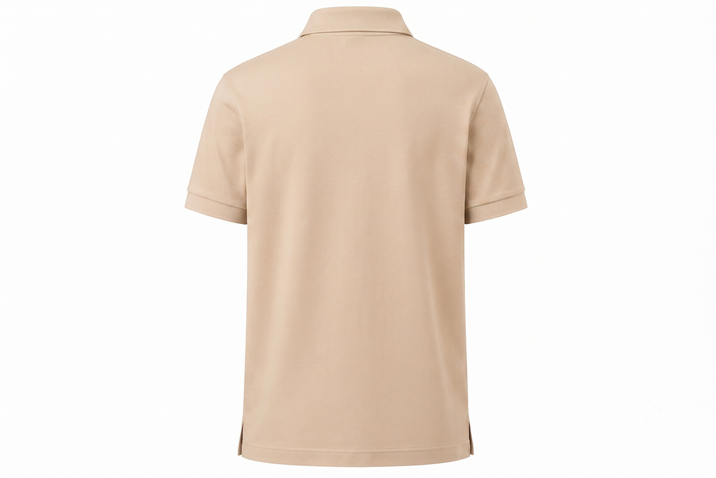 Ferovive casual polo t-shirt in beige