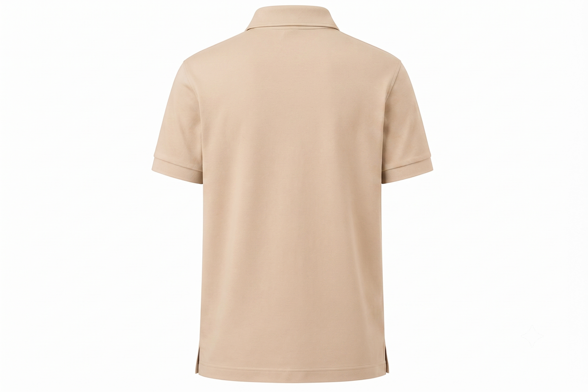 Ferovive casual polo t-shirt in beige