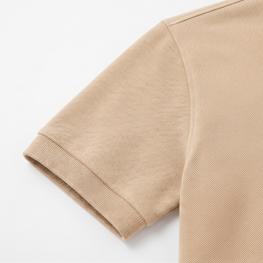 Ferovive casual polo t-shirt in beige
