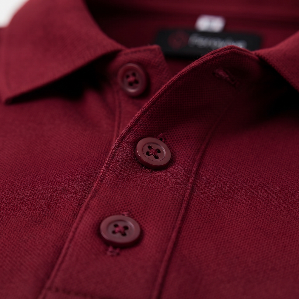 Ferovive casual polo t-shirt in maroon