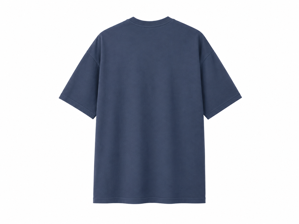 Ferovive Appane En Muruga oversized t-shirt in blue with vel and peacock artwork