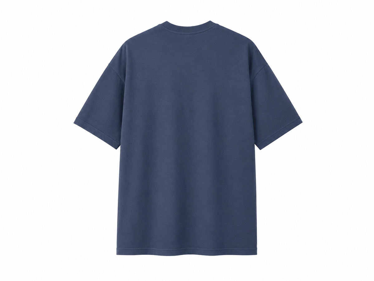 Ferovive Appane En Muruga oversized t-shirt in blue with vel and peacock artwork