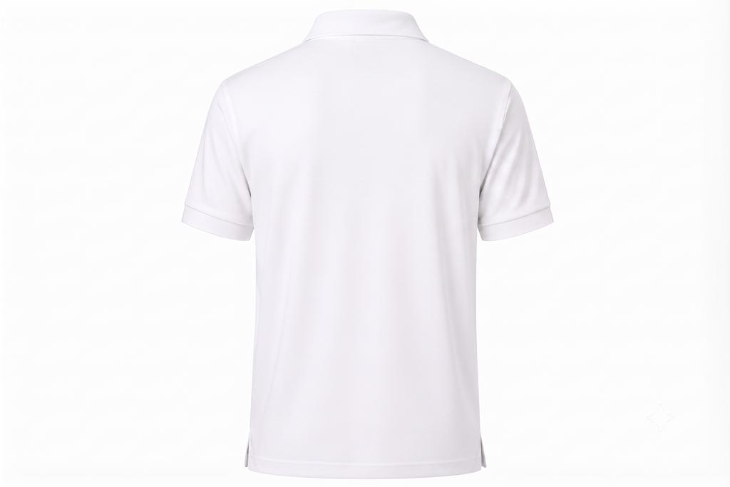 Ferovive premium zipped polo t-shirt in white