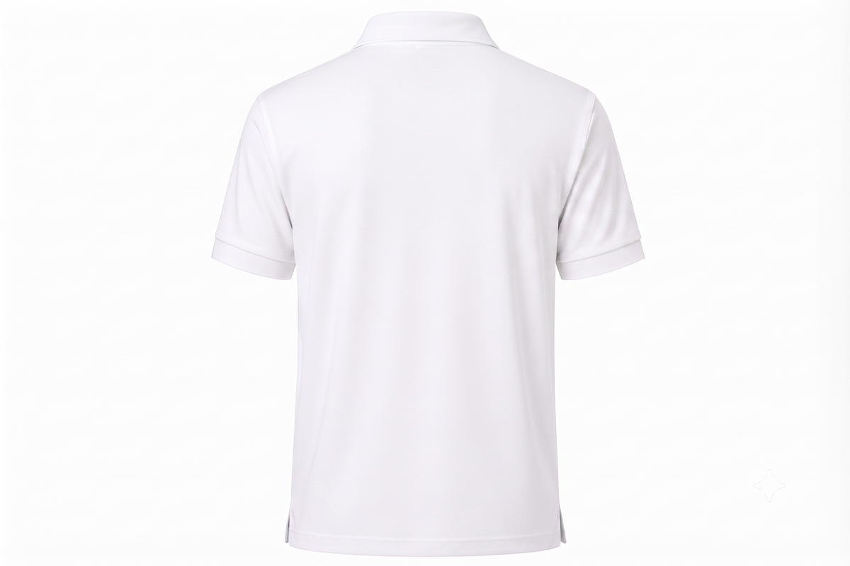 Ferovive premium zipped polo t-shirt in white
